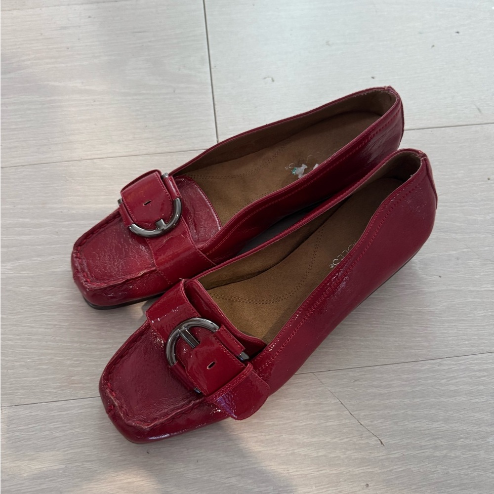 Elegant Red Women's Loafers